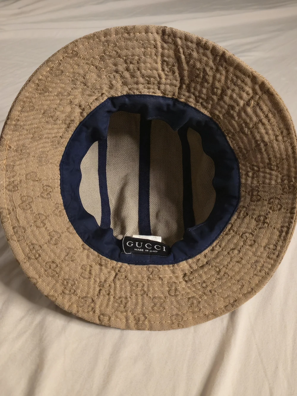 GUCCI Sherry Line GG Canvas Bucket Hat Polyester Made in Italy Authentic japan